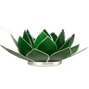 Eclairage Lotus 4° Chakra vert & argent | 13.5 cm