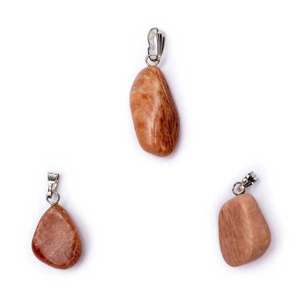 Broche pendentif Feldspathique percé | ±1-2.5cm