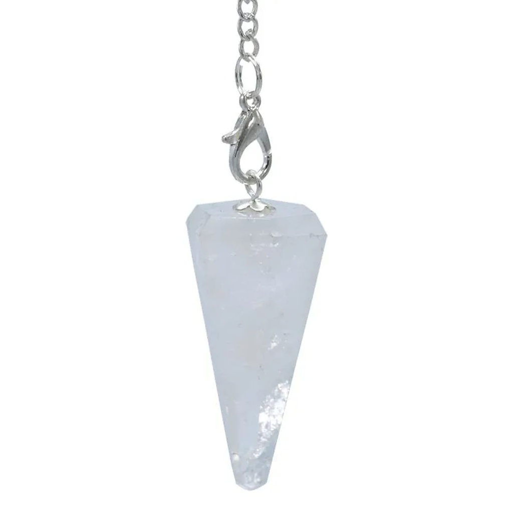 Pendule Cristal avec chaînette 7 Chakra | 16 g; 3-4 cm