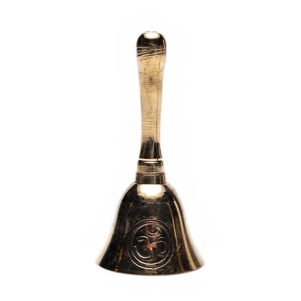 Cloche en laiton avec le symbole Om | 9.5x4.5 cm