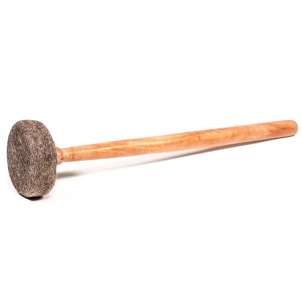 Maillet feutre et bois bol chantant XL | 105 g; 7.5x32 cm