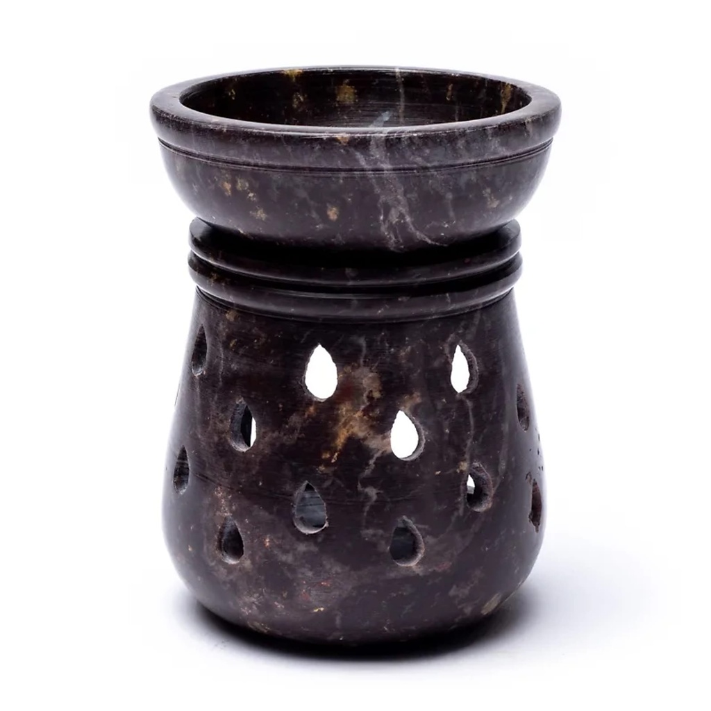 Brûle-parfum - Gouttes - en pierre à savon | 10x7.5 cm