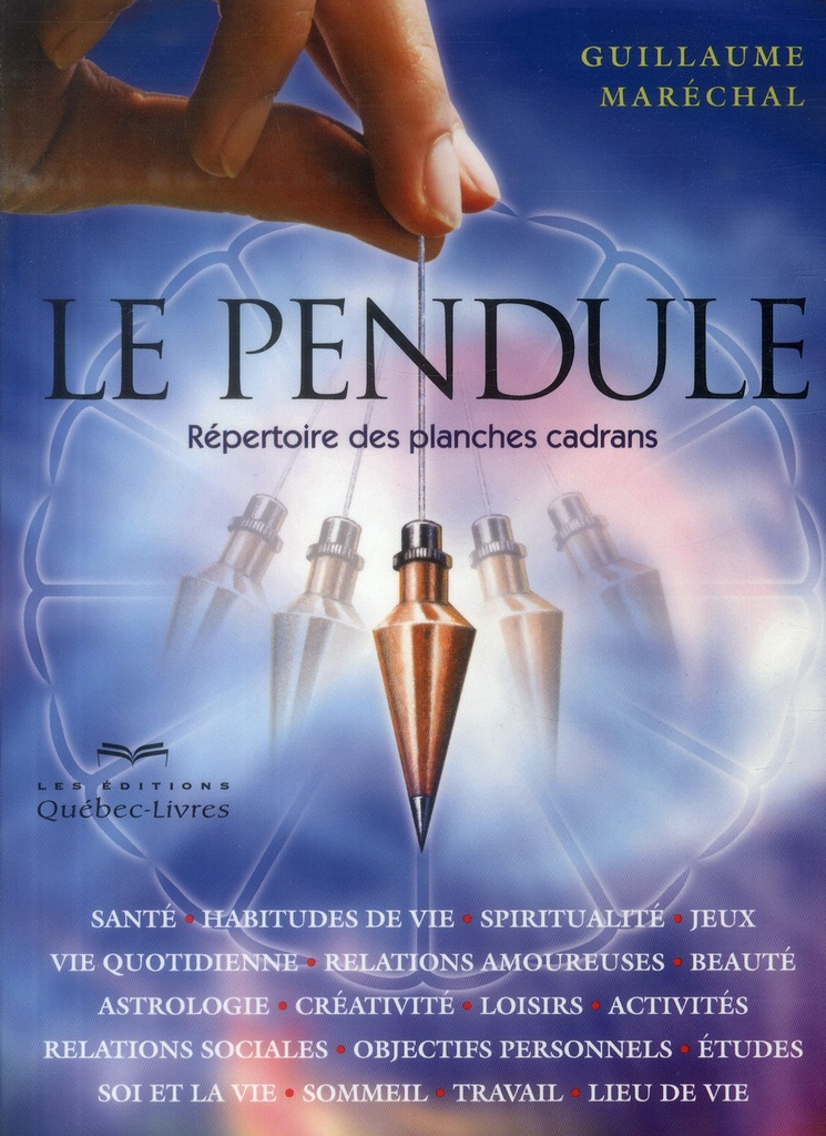 Le pendule - Répertoire des planches cadrans