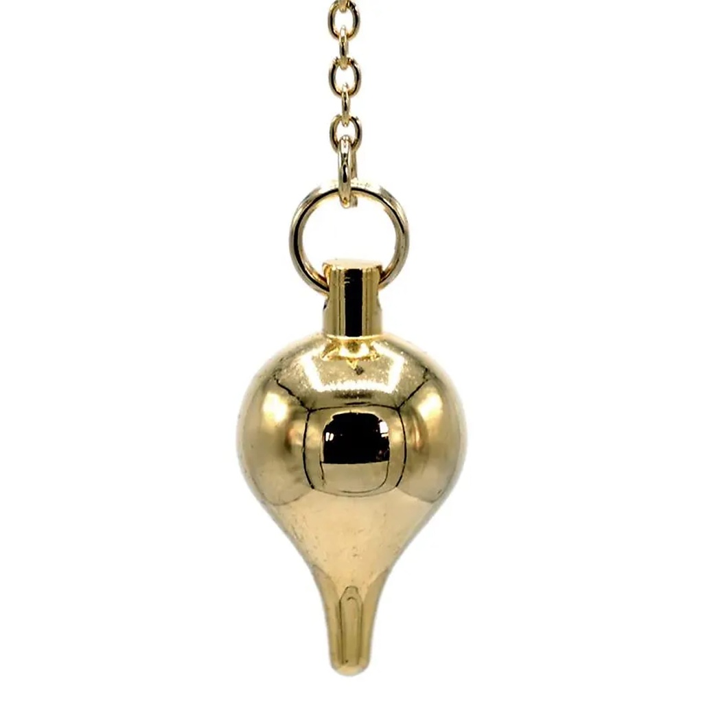 Pendule en laiton plaqué or | 27 g; 3 cm