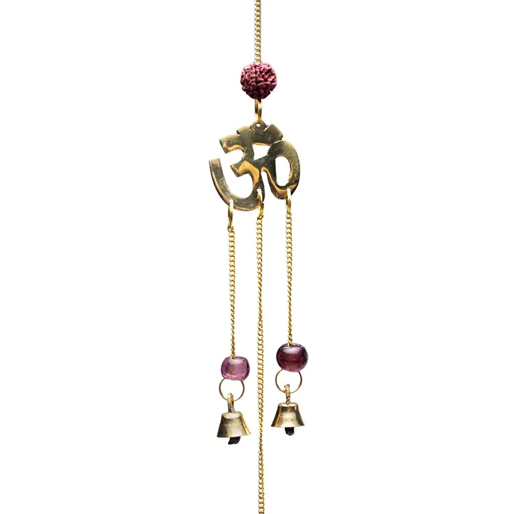 Clochettes décoratives avec Rudraksha symbole OM | 50 cm
