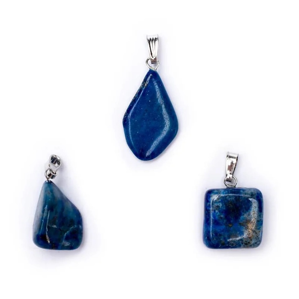 Pendentif Lapis Lazuli avec crochet  | ±1-2.5cm