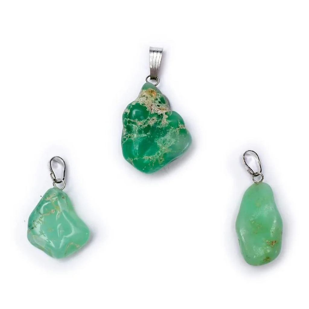 Pendentif Chrysoprase avec crochet | ±2-3cm