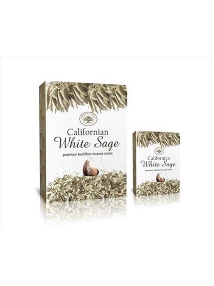 Encens Green Tree White Sage Cônes Backflow