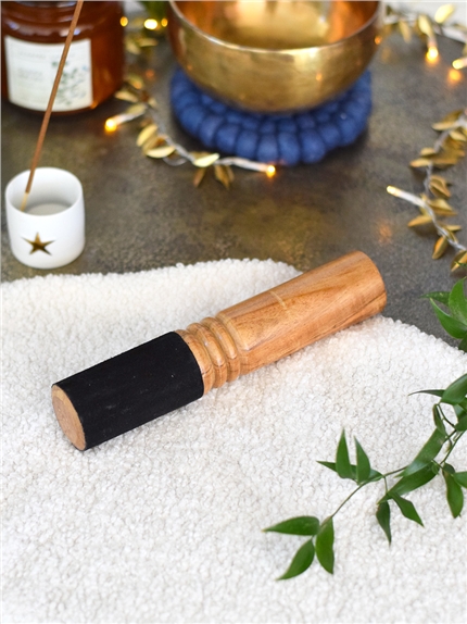 [3660341736081] Bâton pour Bol Chantant Bois et Daim 21 cm