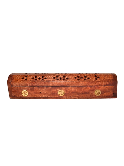 Boite Porte-encens en bois Om