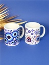 Tasse en céramique Oeil de Nazar Blanche