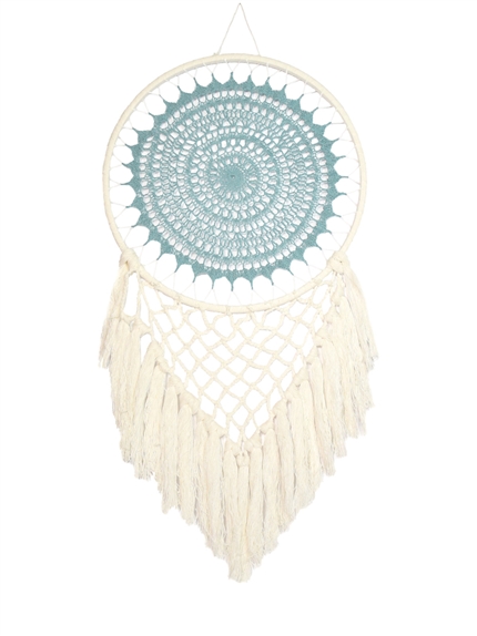 Attrape-rêves Macramé Vert sauge 30 cm