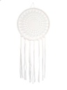 Attrape-rêves Macramé Blanc 30 cm
