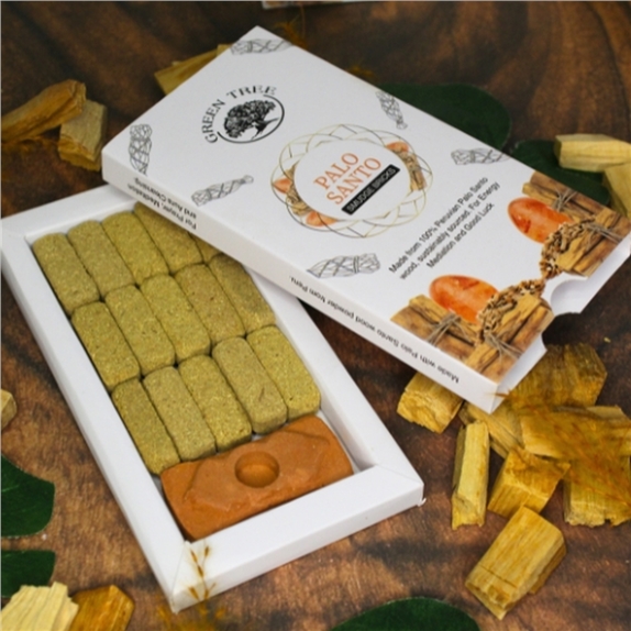 Brique de fumigation avec support - Palo Santo