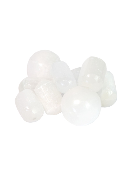 Pierres Roulées Sélénite - Sachet de 500 grs