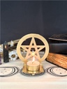 Bougeoir Métal Pentacle