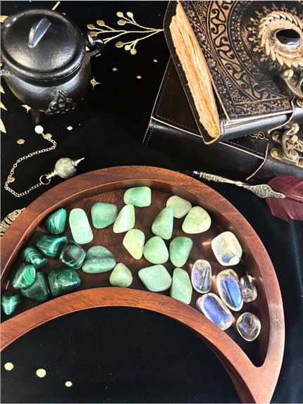 Support en bois Croissant de Lune - Naturel