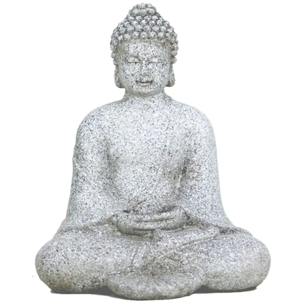 [8718657464510] Bouddha de la Méditation couleur gris | 158 g; 12 cm