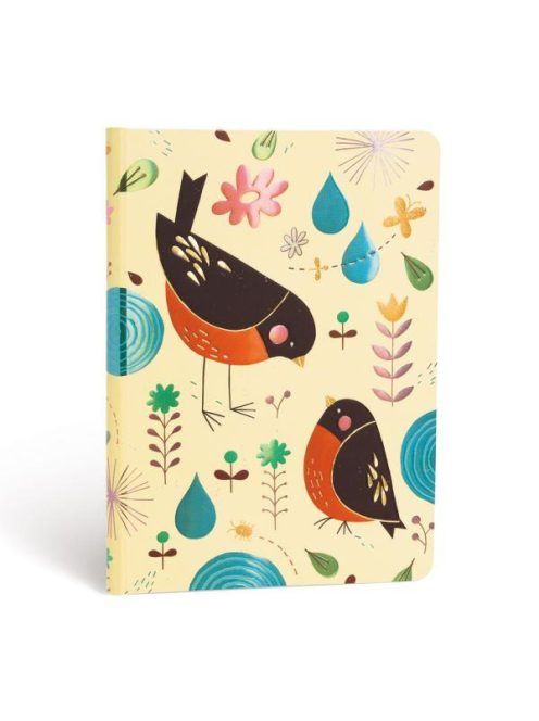 Carnets à couverture rigide - Maman Rouge-gorge - Midi - Ligné