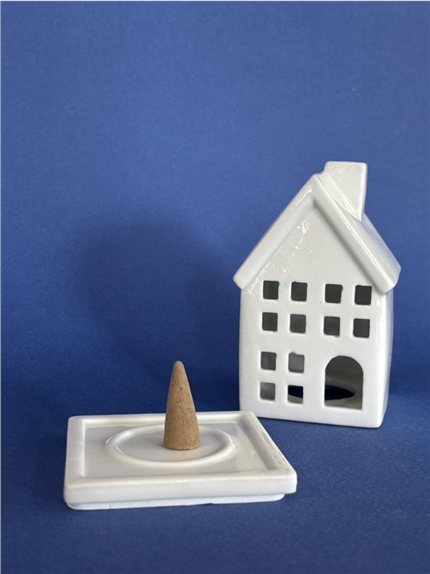 Porte-encens en céramique Maison