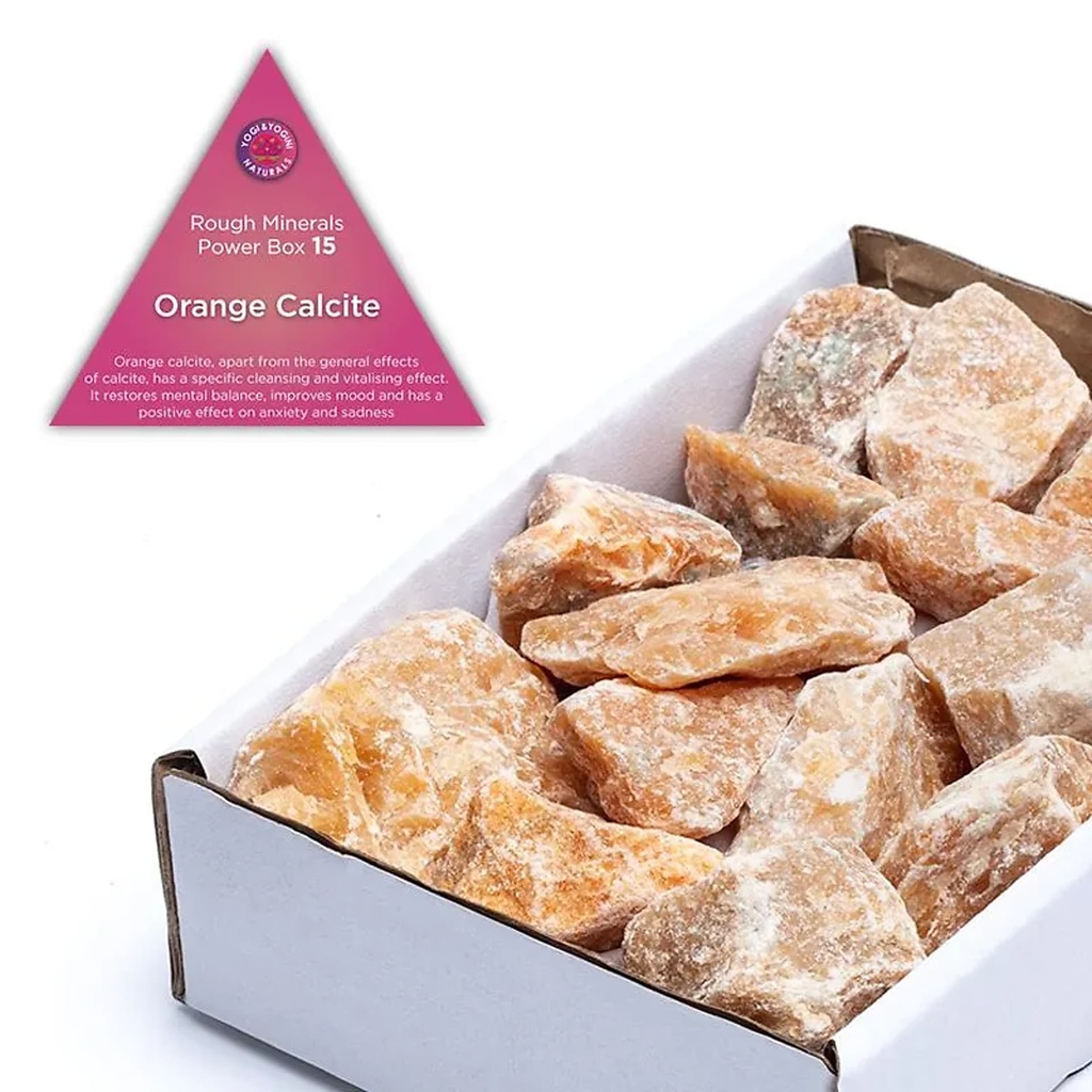 Power box 15 Calcite orange vitalisant | ±700-900 g