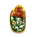 Brûle-encens mains offertes vertes | ±10x5.5 cm; ±50 g