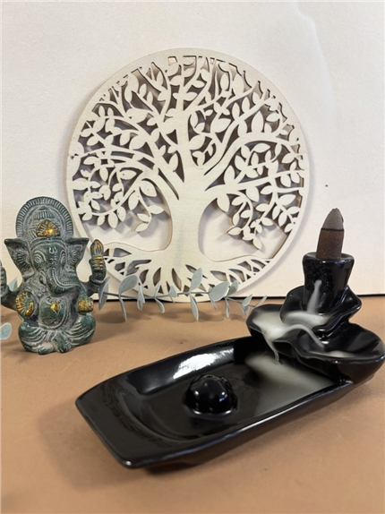 Porte-encens Backflow Rivière 17 cm