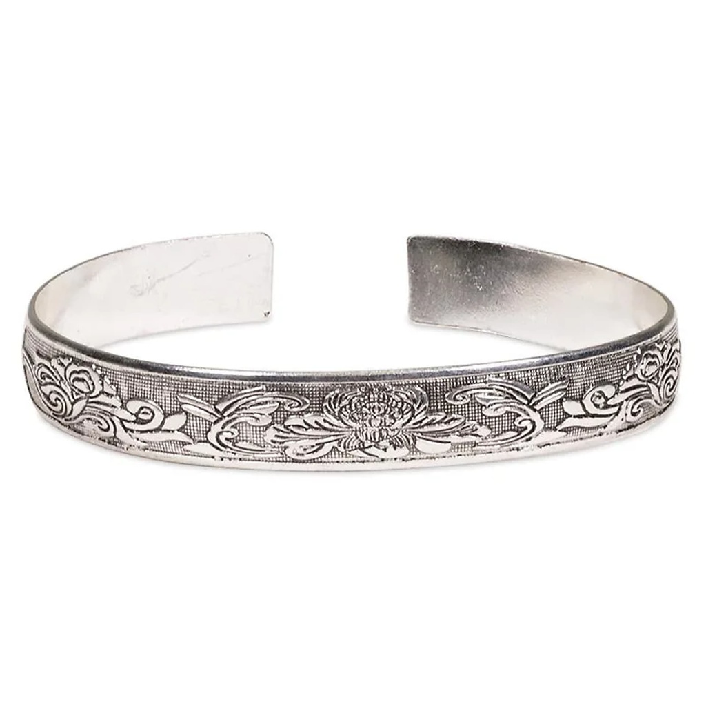 Bracelet tribal Miao avec lotus | 1 cm
