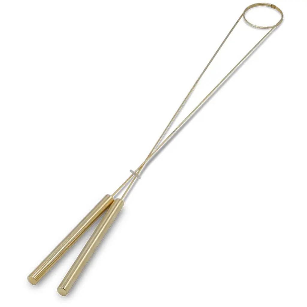Baguette de radiesthésie tige laiton+ boite | 40 cm