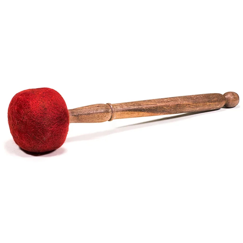 Mailloche feutre et bois bol chantant - L | ±230 g; ±33x8.5 cm