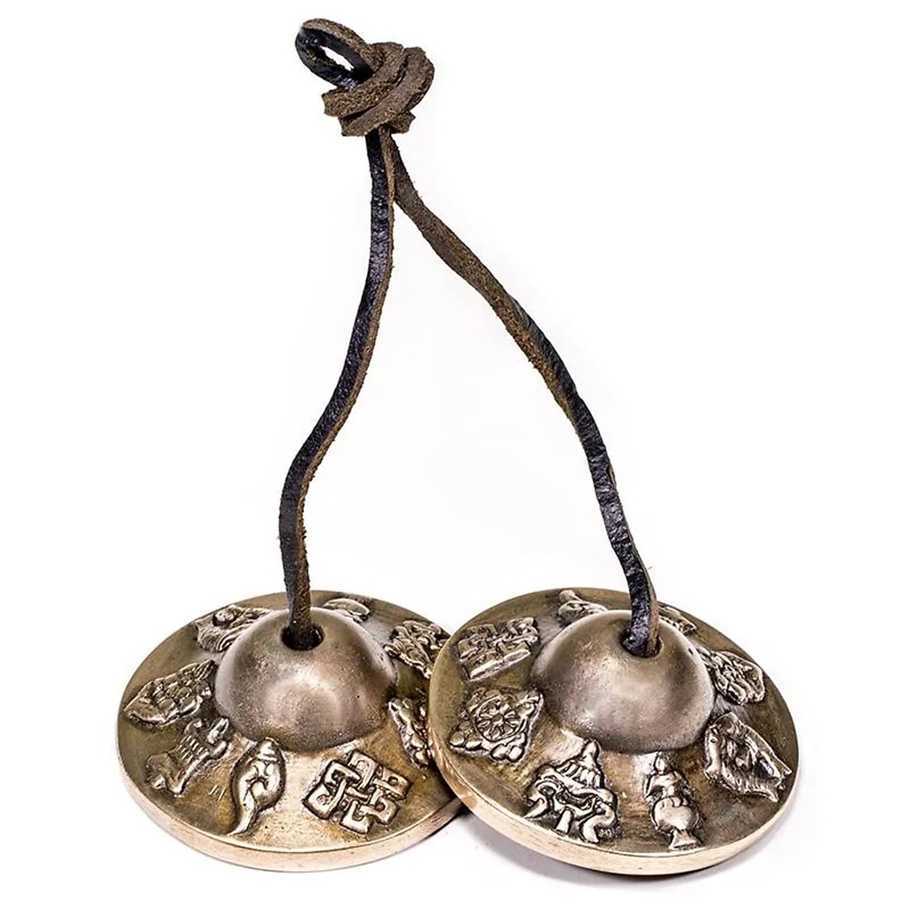 Cymbales son ++ 8 signes auspicieux | 190 g; 6 cm