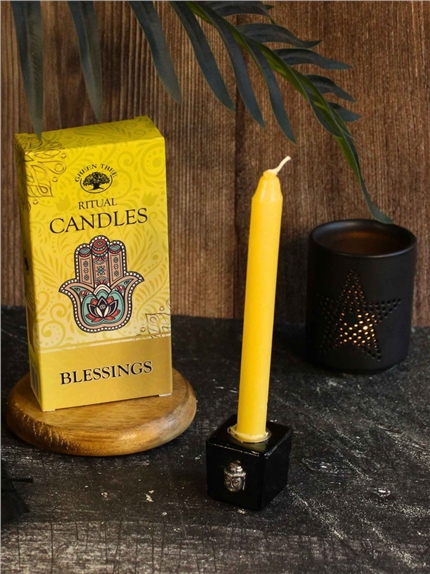 Bougies à rituel - Bénédiction - Jaunes