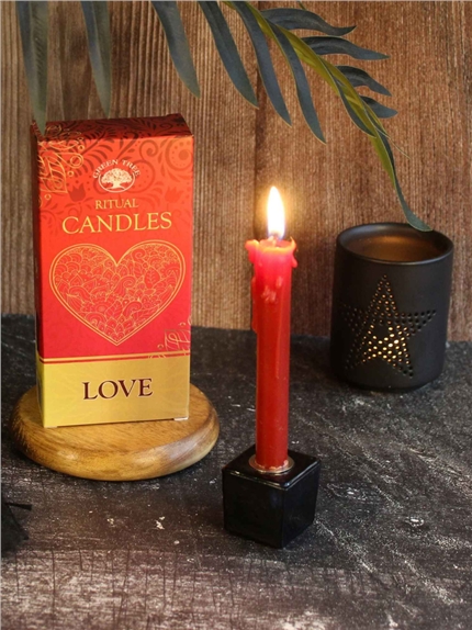 Bougies à rituel - Amour - Rouges