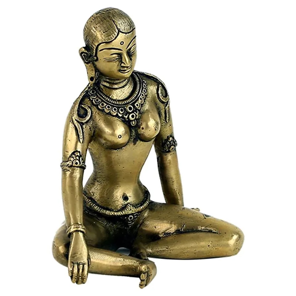 Statue de Parvati monochrome | 1100 g; 15 cm