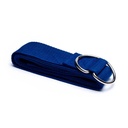 Sangle de Yoga avec anneau en D coton bleu | 183x4 cm