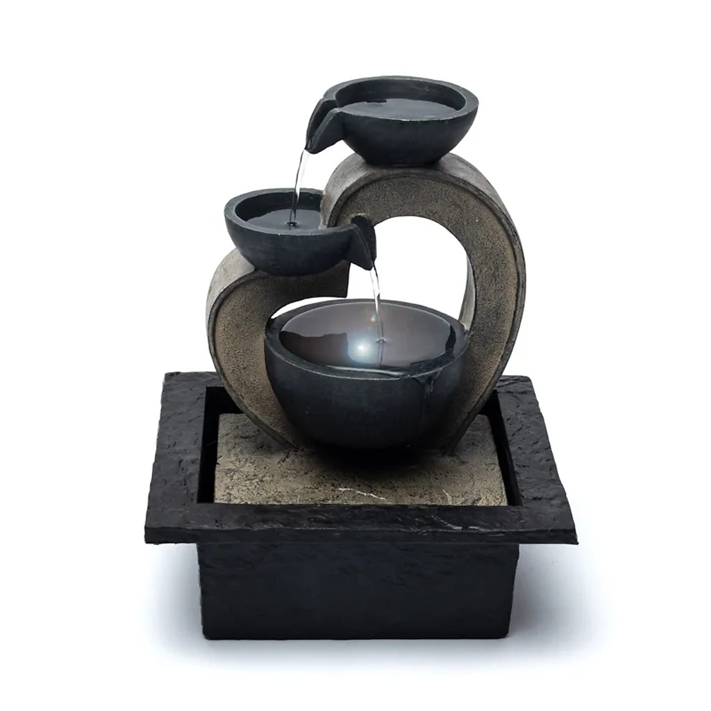 fontaine d'eau coeur