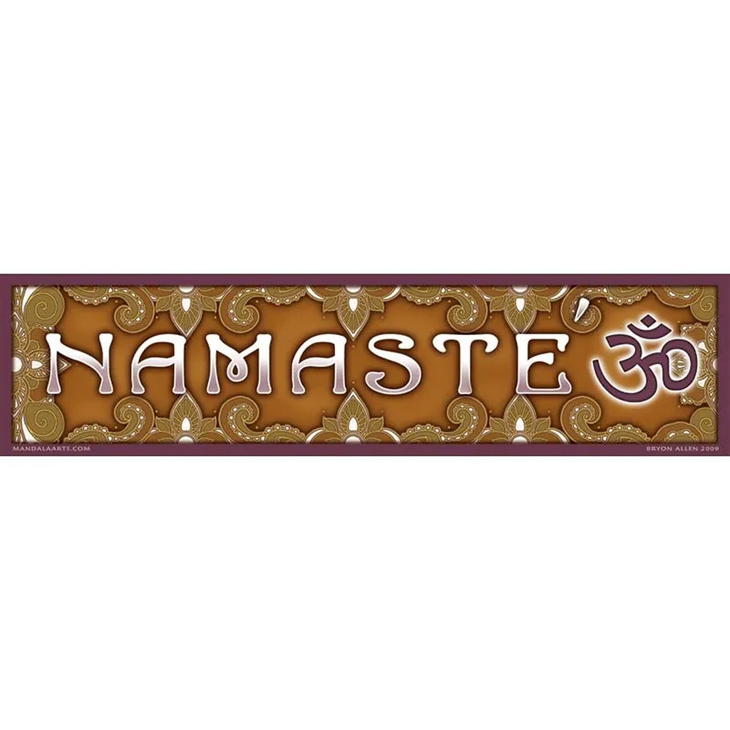 Adhésif pour auto Namaste | 28x7 cm