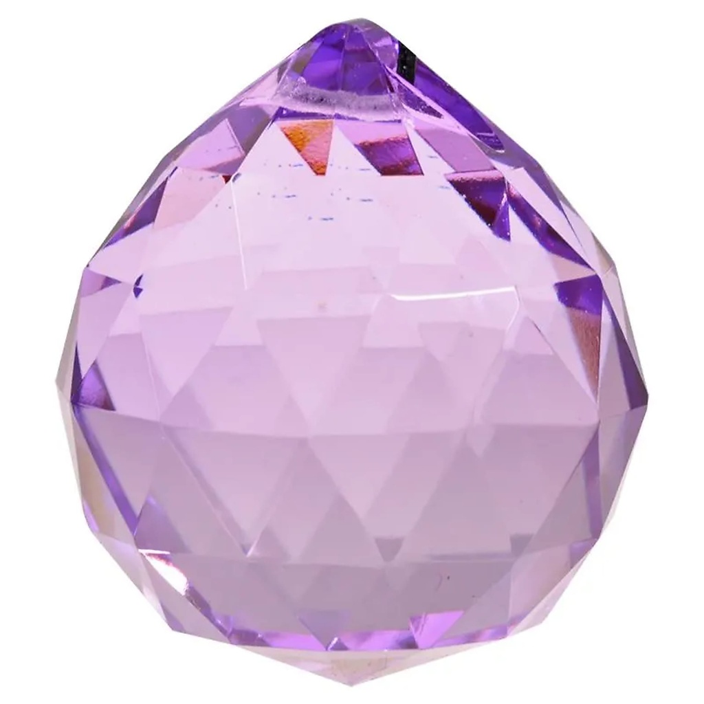 Cristal arc en ciel Sphère - violet - qualité AAA | 5 cm