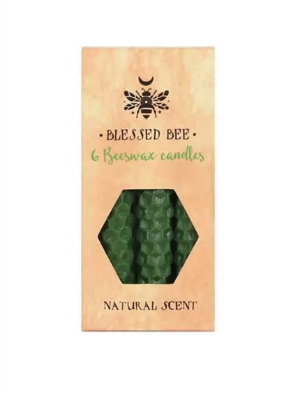 Bougies à rituel en Cire d'Abeille - Vert