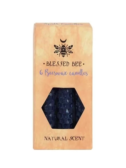 Bougies à rituel en Cire d'Abeille - Bleu