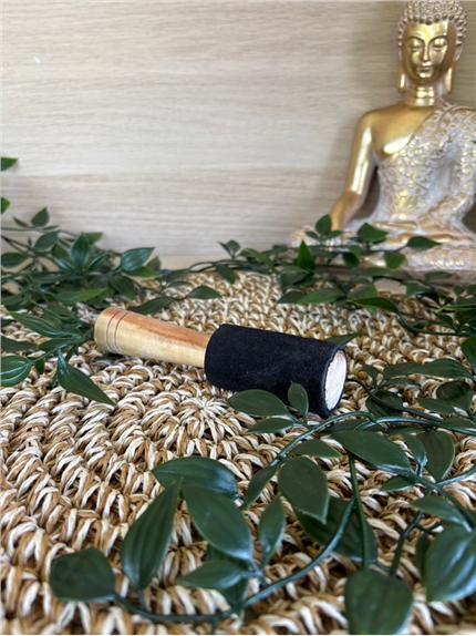 Maillet Bol chantant Bois et Cuir 12 cm