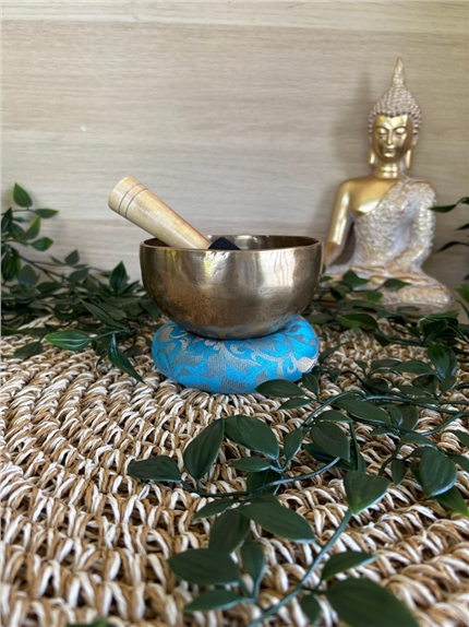 Coussin Bol Chantant Bleu clair 10 cm