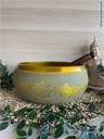 Bol Chantant Tibétain Aluminium Vert Bouddha env 25 cm