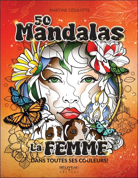 [9782897934682] 50 mandalas - La Femme dans toutes ses couleurs !