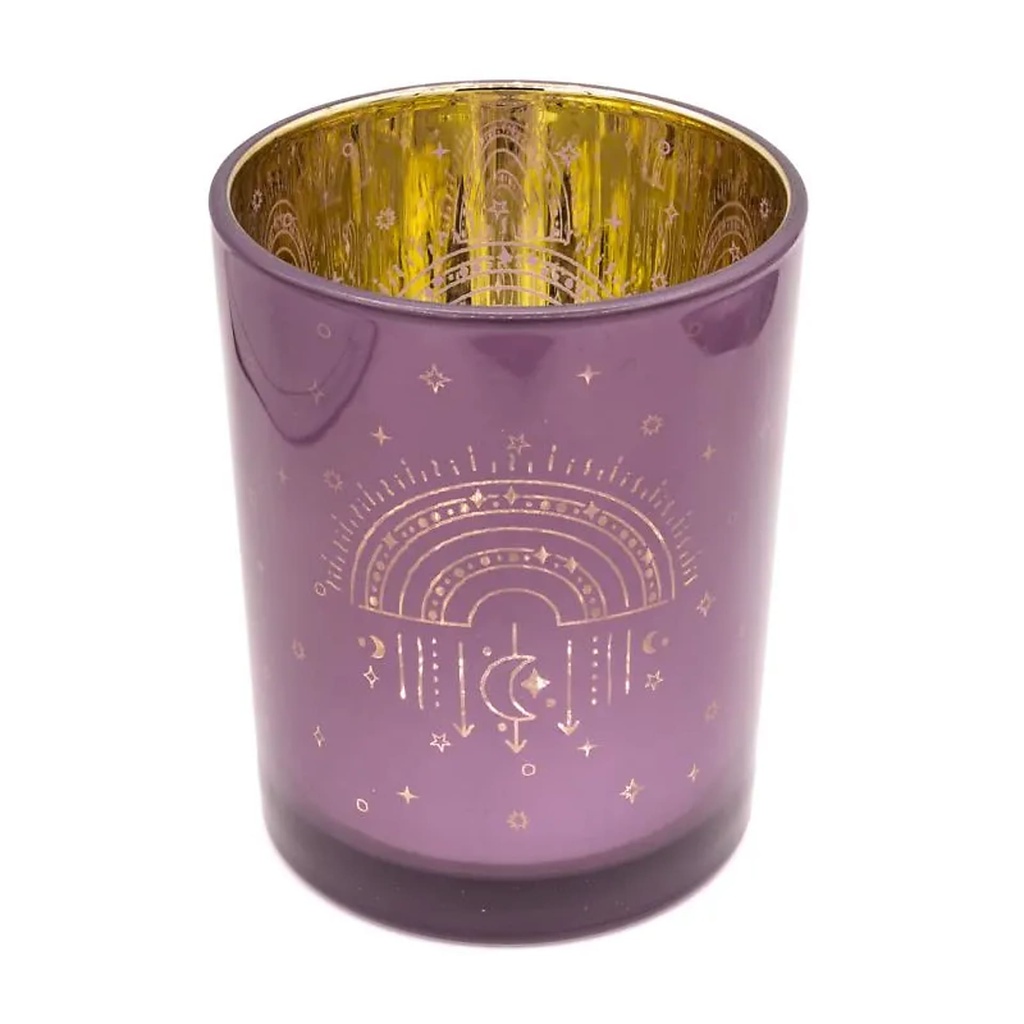 Photophore métallique Arc-en-ciel -- 10x12,5 cm	