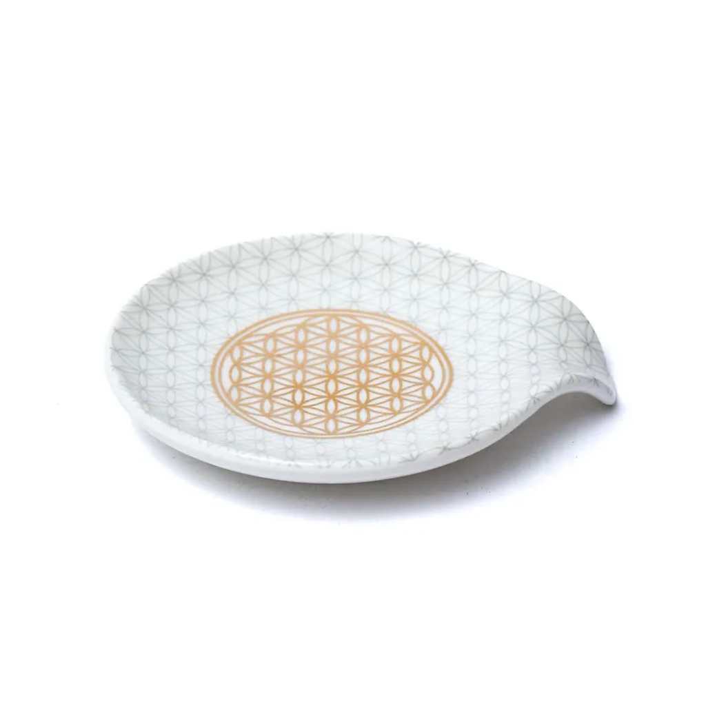 Porte sachet de thé fleur de Vie -- 11,5x10x2cm