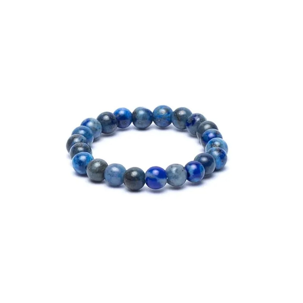 Bague élastique lapis lazuli -- 3 mm