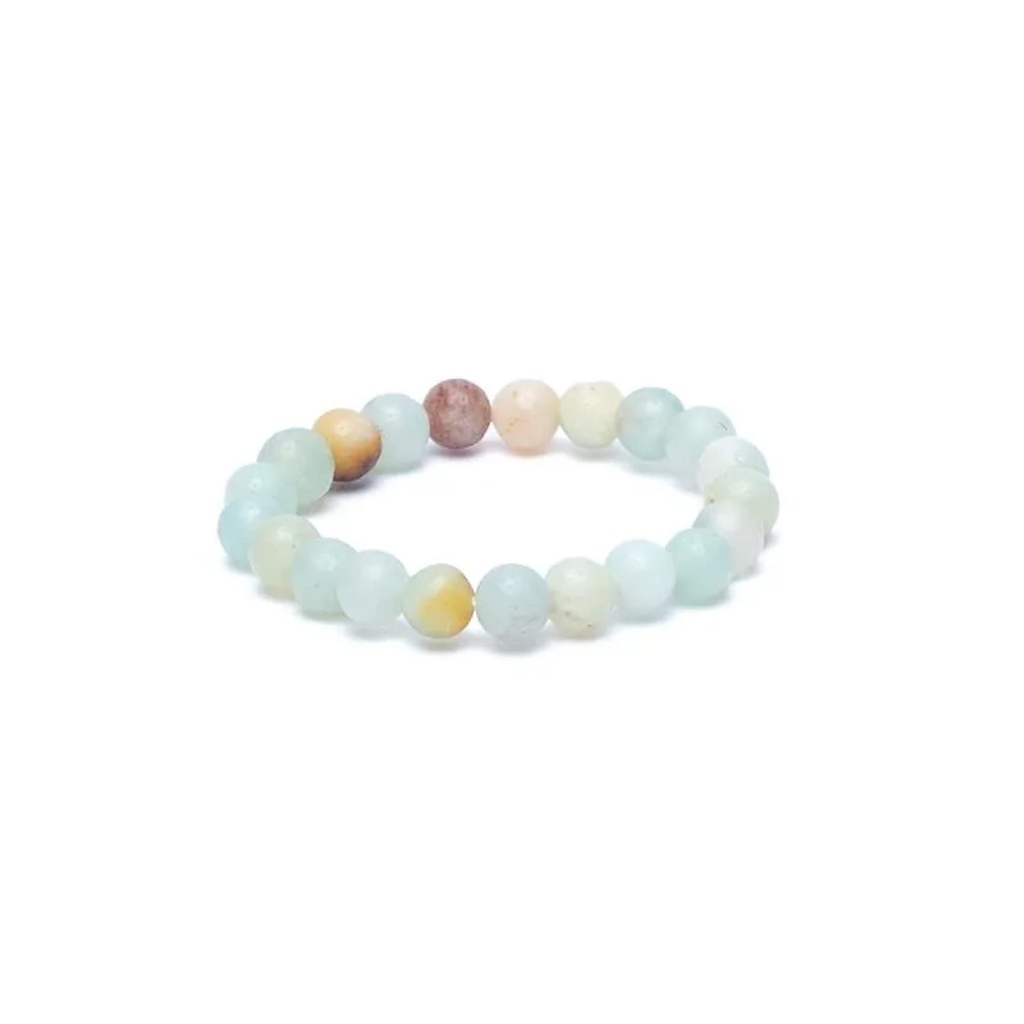 Bague élastique amazonite - 3mm