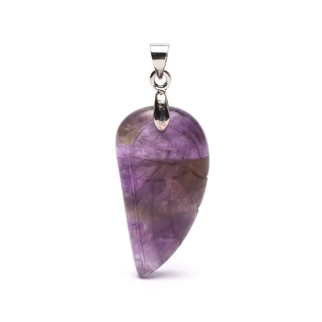 Pendentif ailes d’ange en améthyste -- ±3 cm