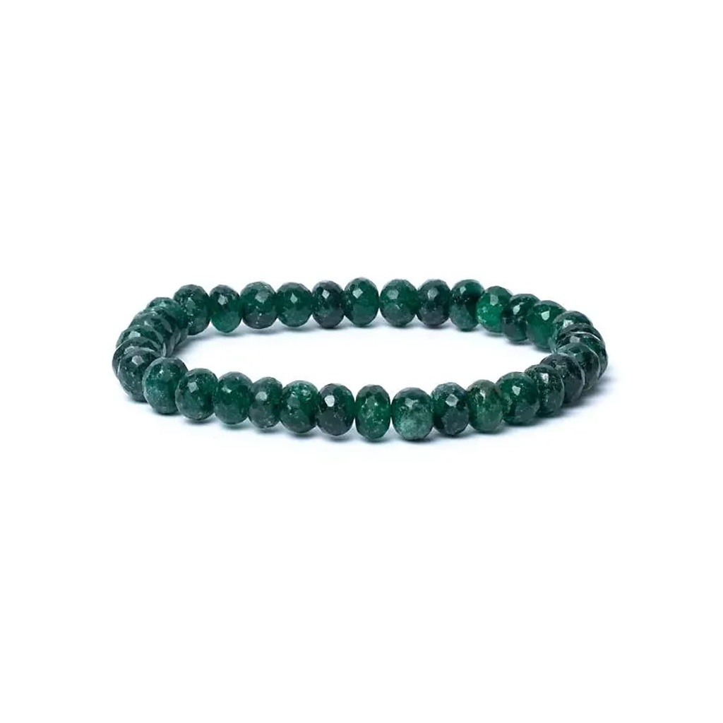 Bracelet aventurine à facette qualité AA élastique -- 0,8 cm